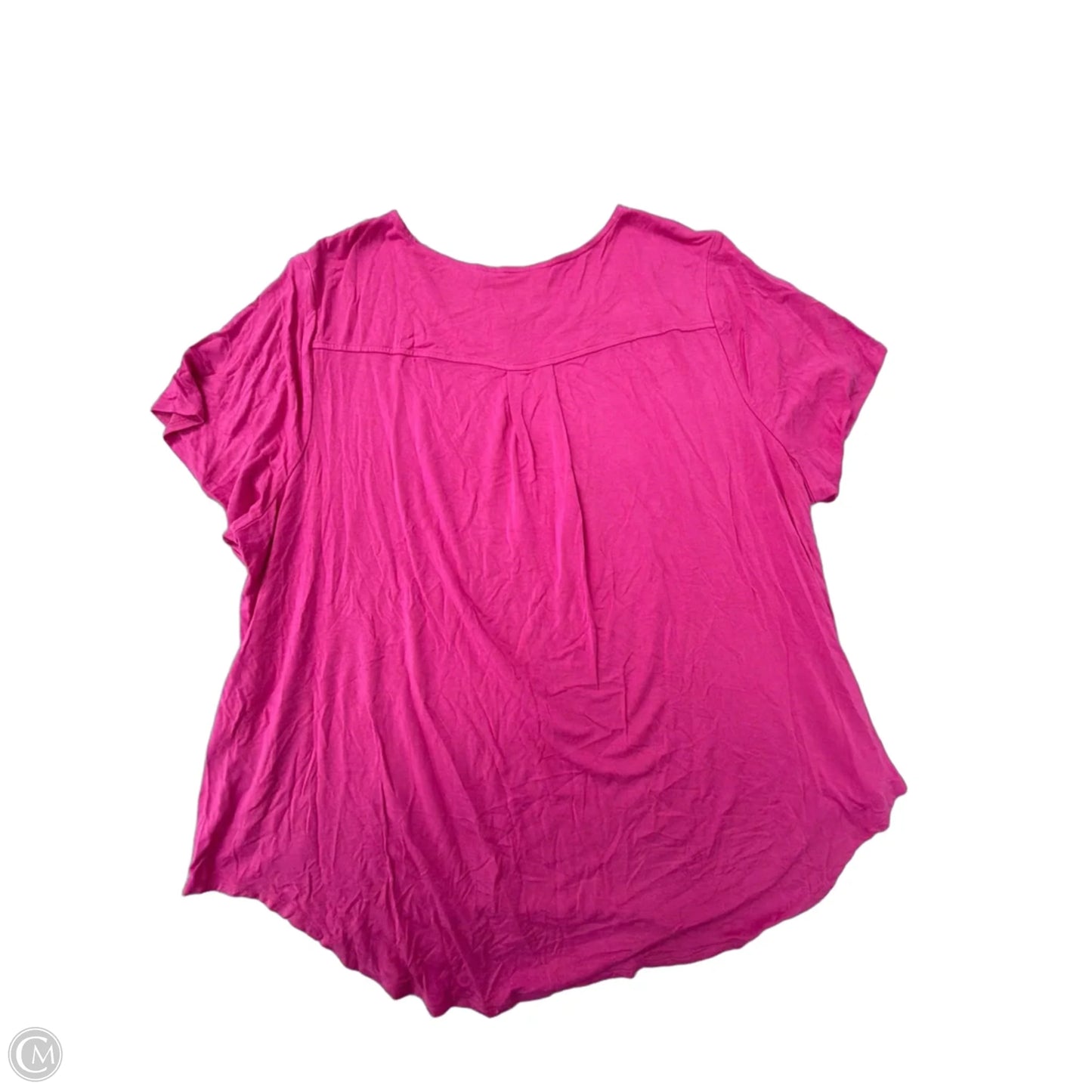 Top Short Sleeve Basic By Philosophy In Pink, Size: 3x