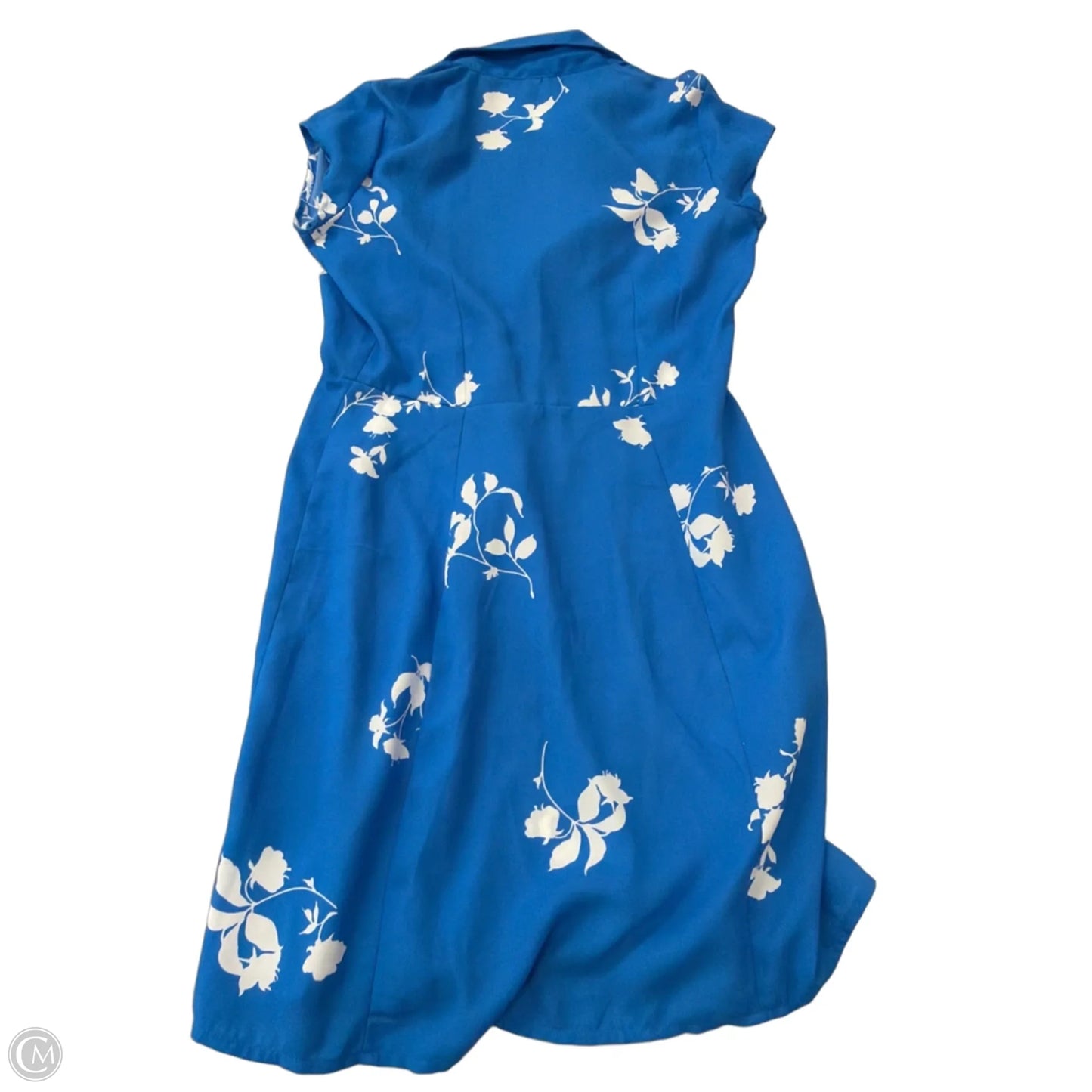 Dress Casual Midi By City Streets In Blue & White, Size: Xs