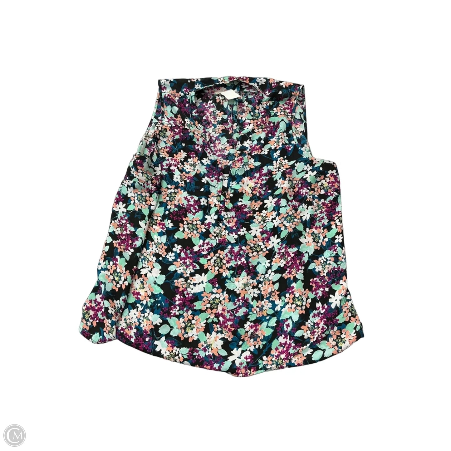 Top Sleeveless By Maurices In Floral Print, Size: 3x