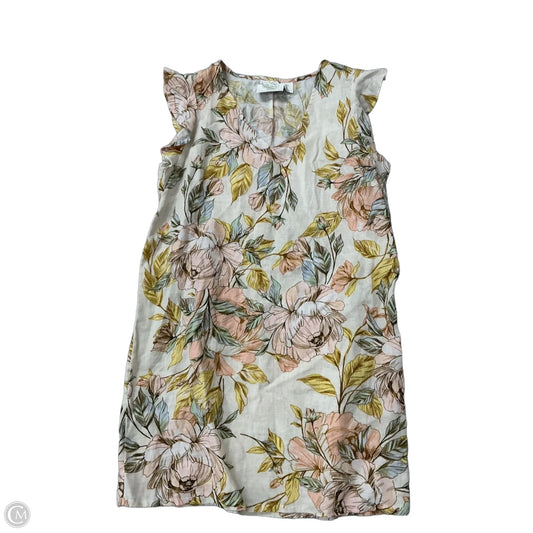 Dress Casual Midi By Nicole Miller In Floral Print, Size: L