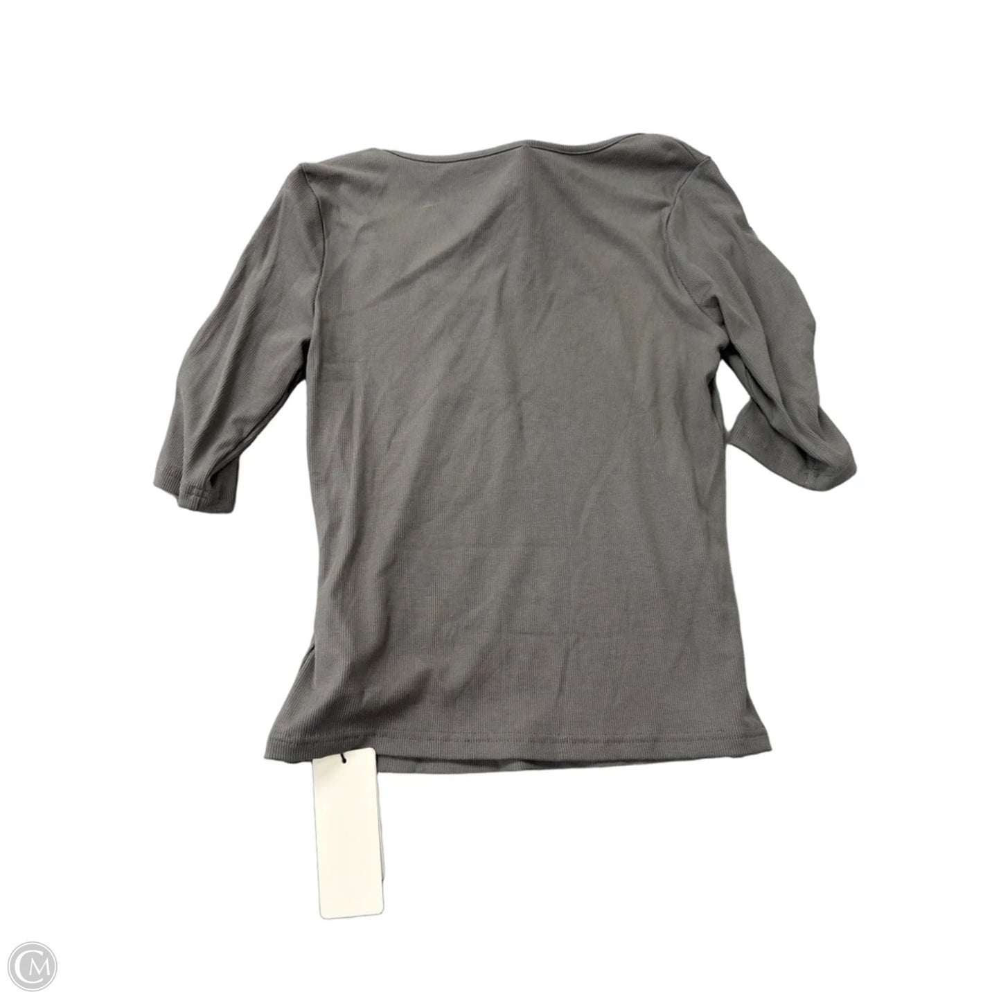 Top Short Sleeve Basic By Dazy In Grey, Size: Xl