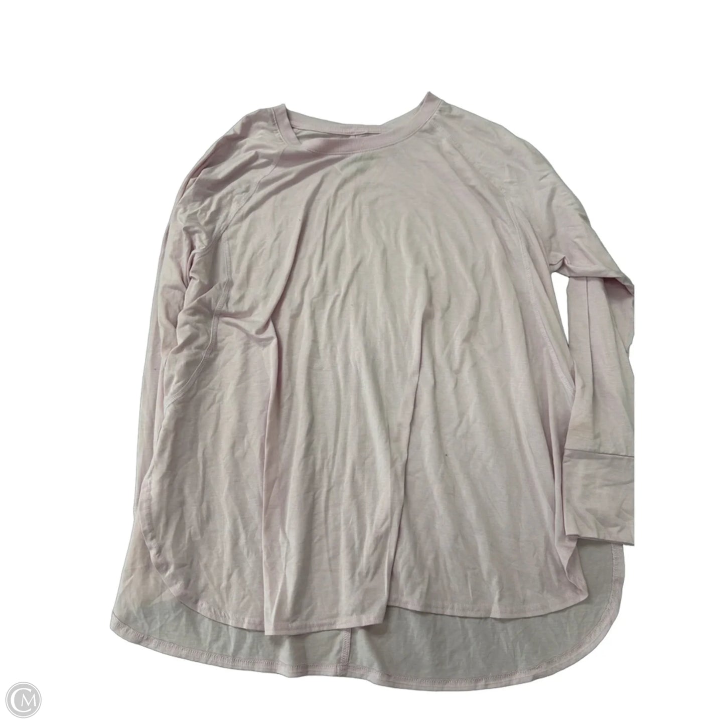 Athletic Top Long Sleeve Crewneck By Tek Gear In Pink, Size: 2x