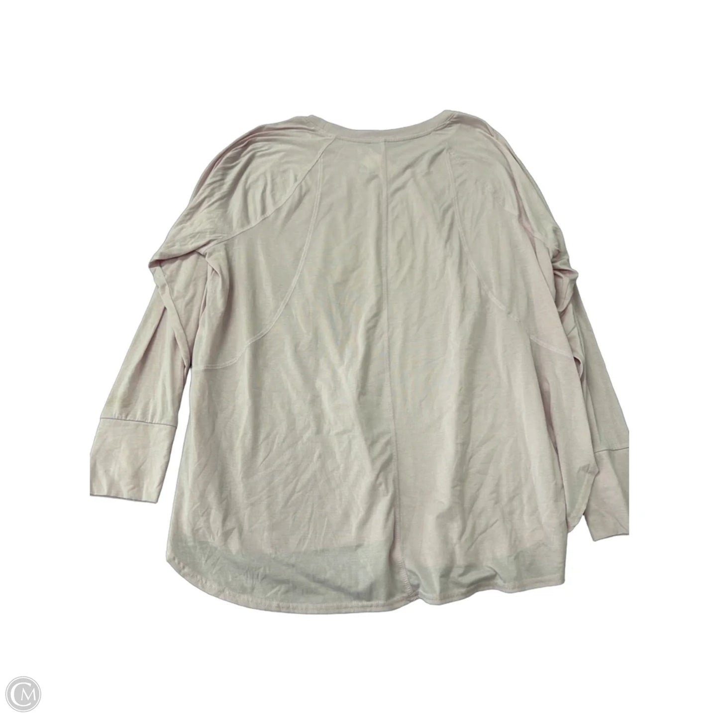 Athletic Top Long Sleeve Crewneck By Tek Gear In Pink, Size: 2x