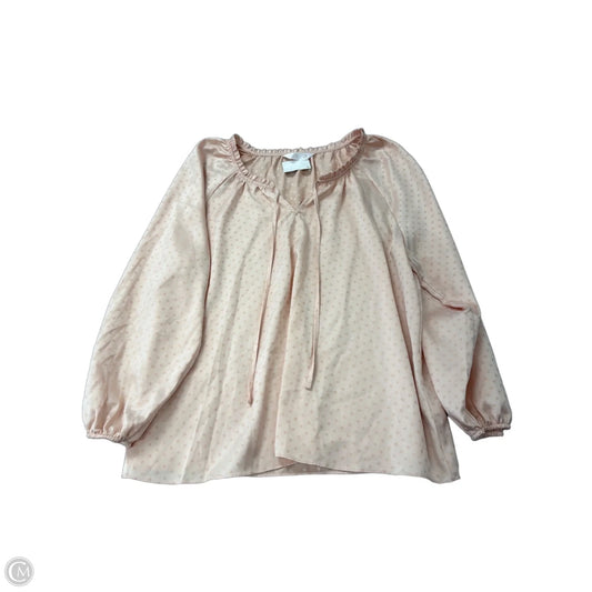 Top Long Sleeve By Lc Lauren Conrad In Coral, Size: Xl
