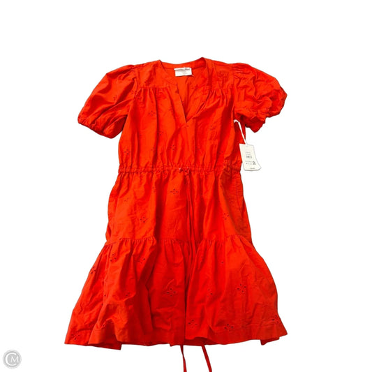 Dress Casual Midi By Free Assembly In Orange, Size: M