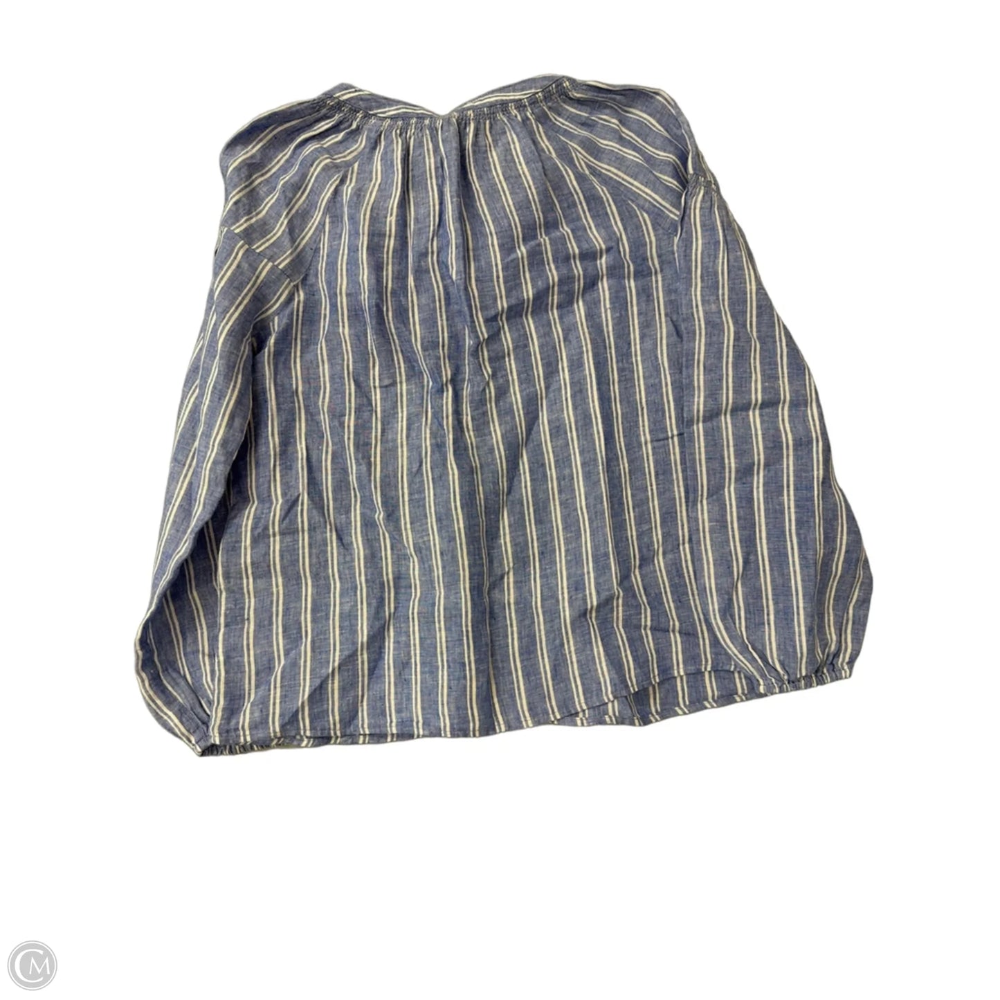 Top Long Sleeve By Talbots In Striped Pattern, Size: M