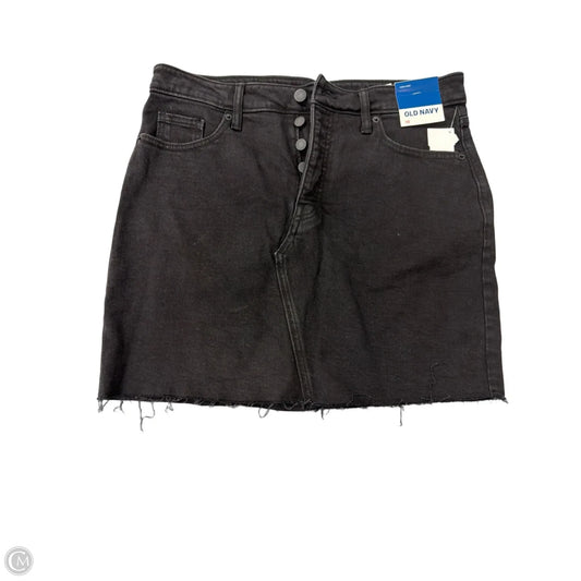 Skirt Mini & Short By Old Navy In Black Denim, Size: M