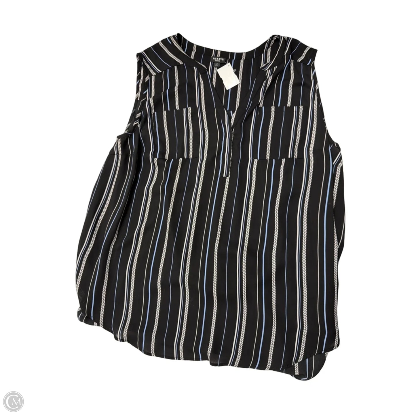 Top Sleeveless By Torrid In Striped Pattern, Size: 3x