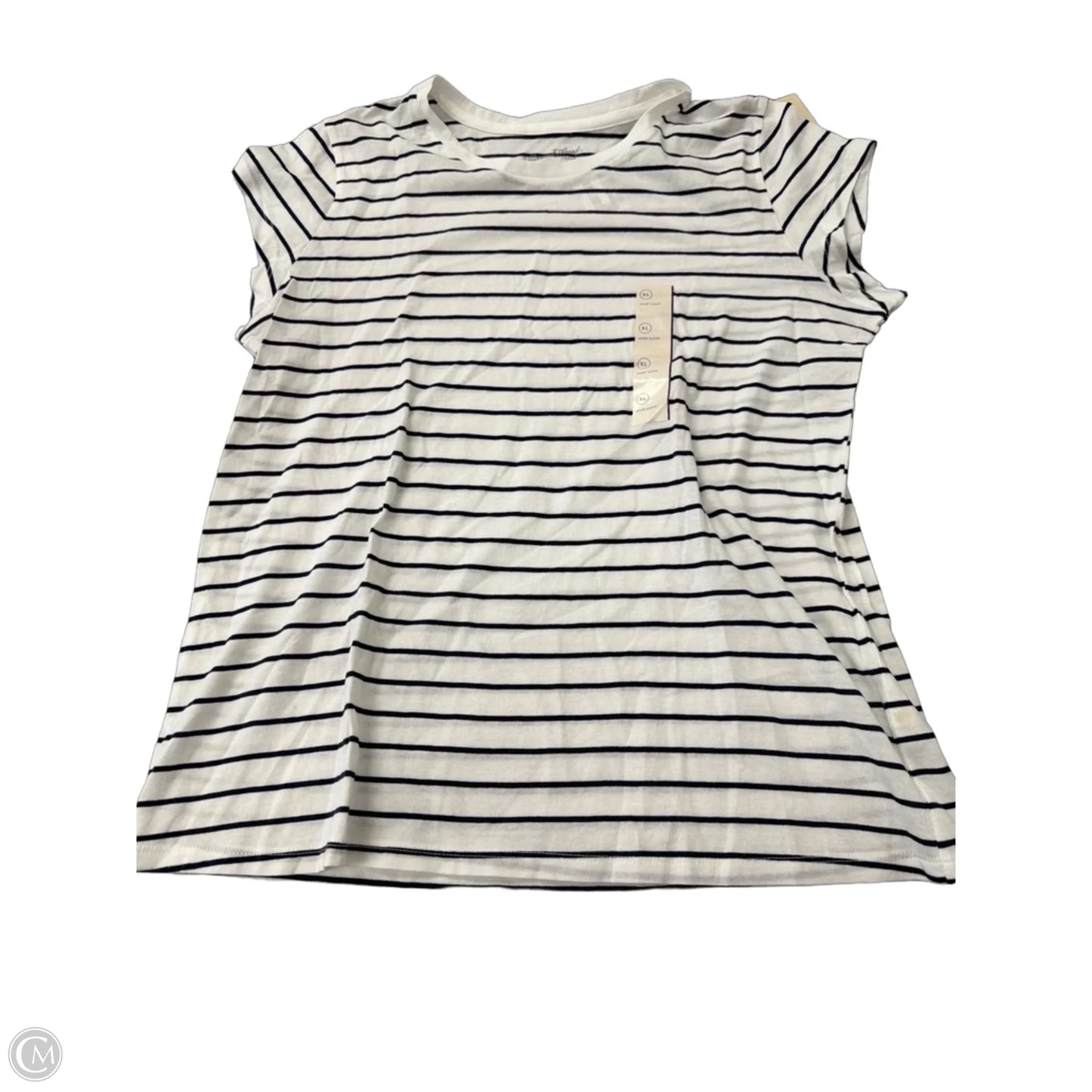 Top Short Sleeve By Universal Thread In Striped Pattern, Size: Xl