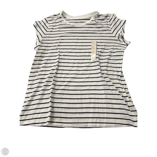Top Short Sleeve By Universal Thread In Striped Pattern, Size: Xl