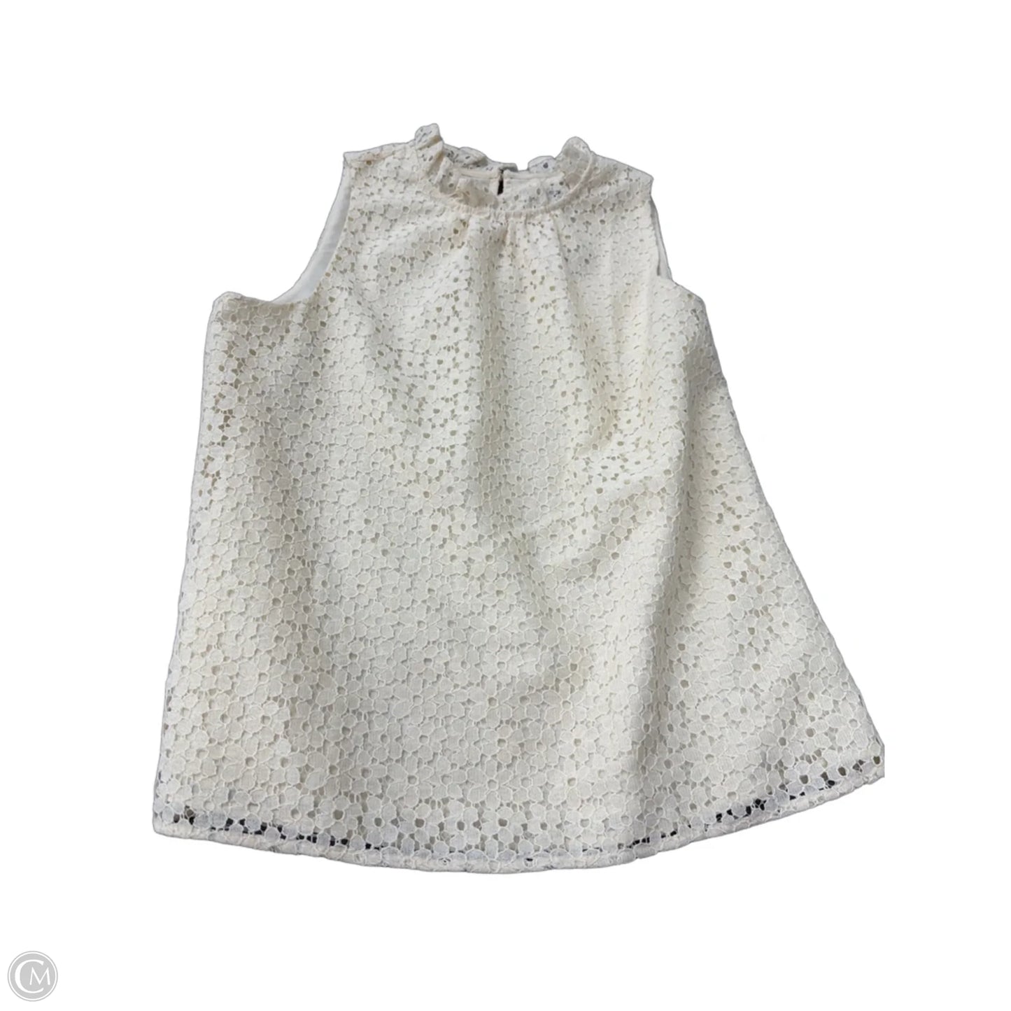 Top Sleeveless By Ann Taylor In Cream, Size: S