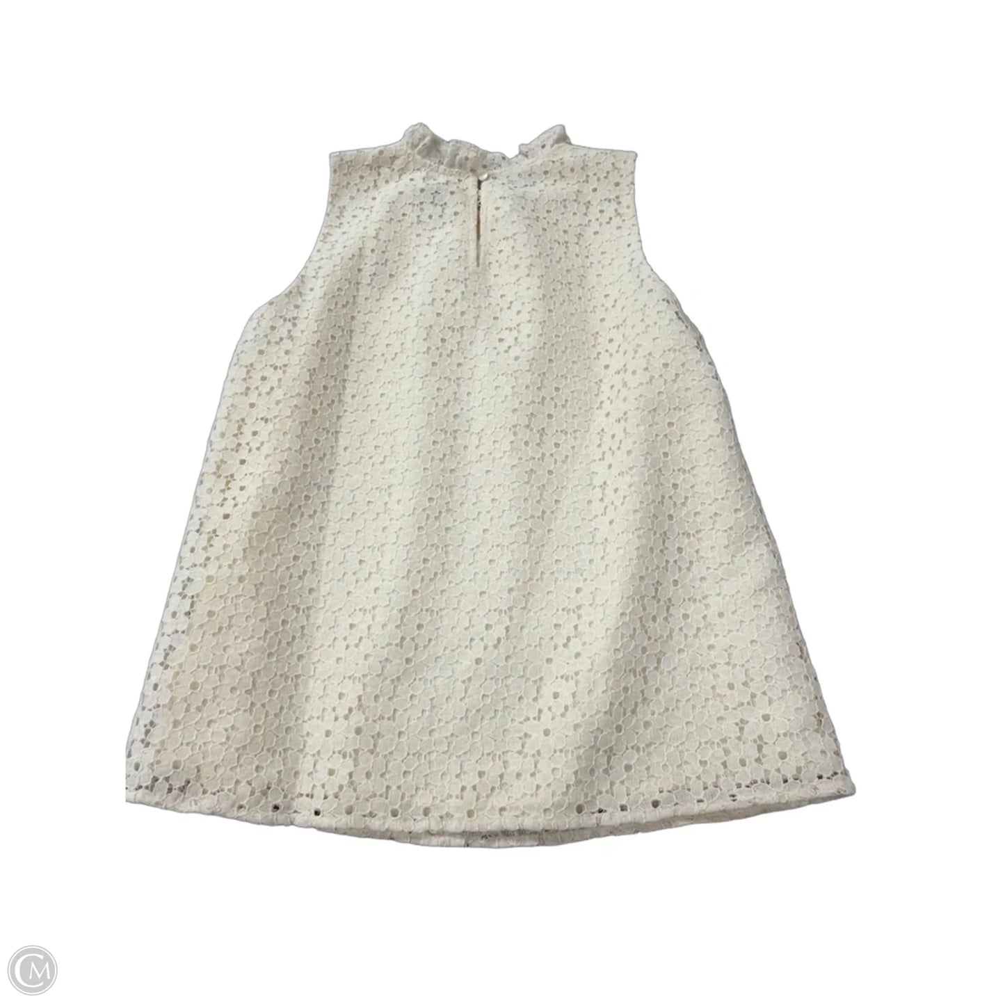 Top Sleeveless By Ann Taylor In Cream, Size: S