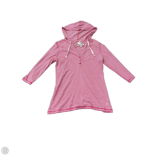 Top Long Sleeve By Calvin Klein In Striped Pattern, Size: M