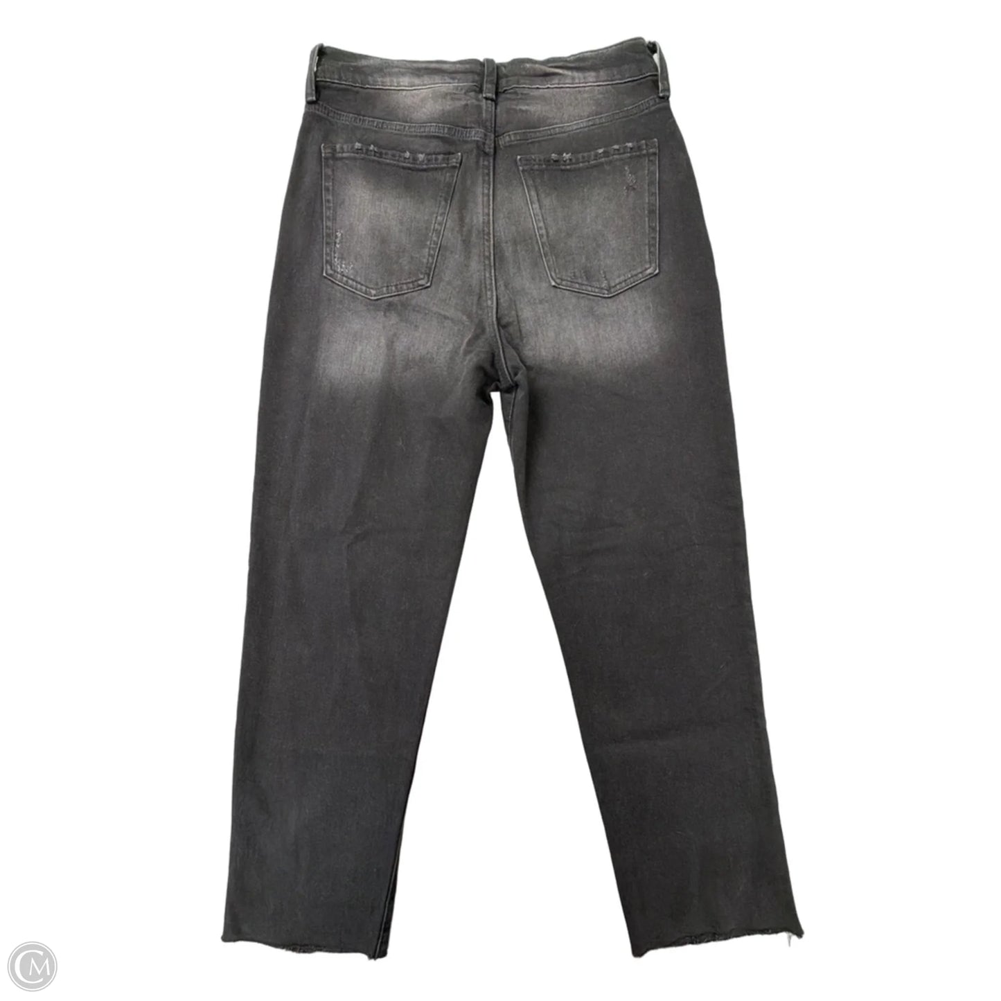 Jeans Straight By Old Navy In Black Denim, Size: 8