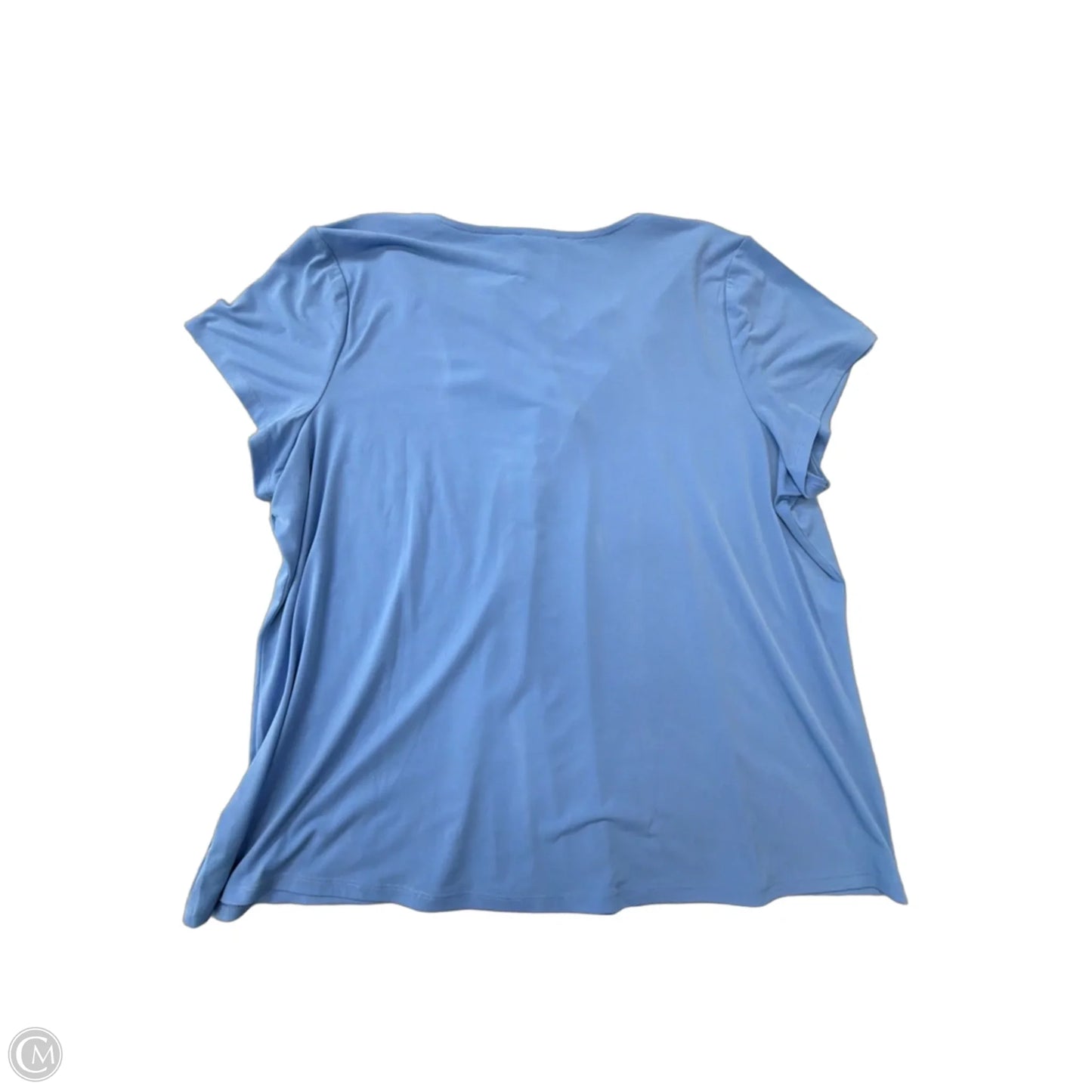 Top Short Sleeve By Lane Bryant In Blue, Size: 2x