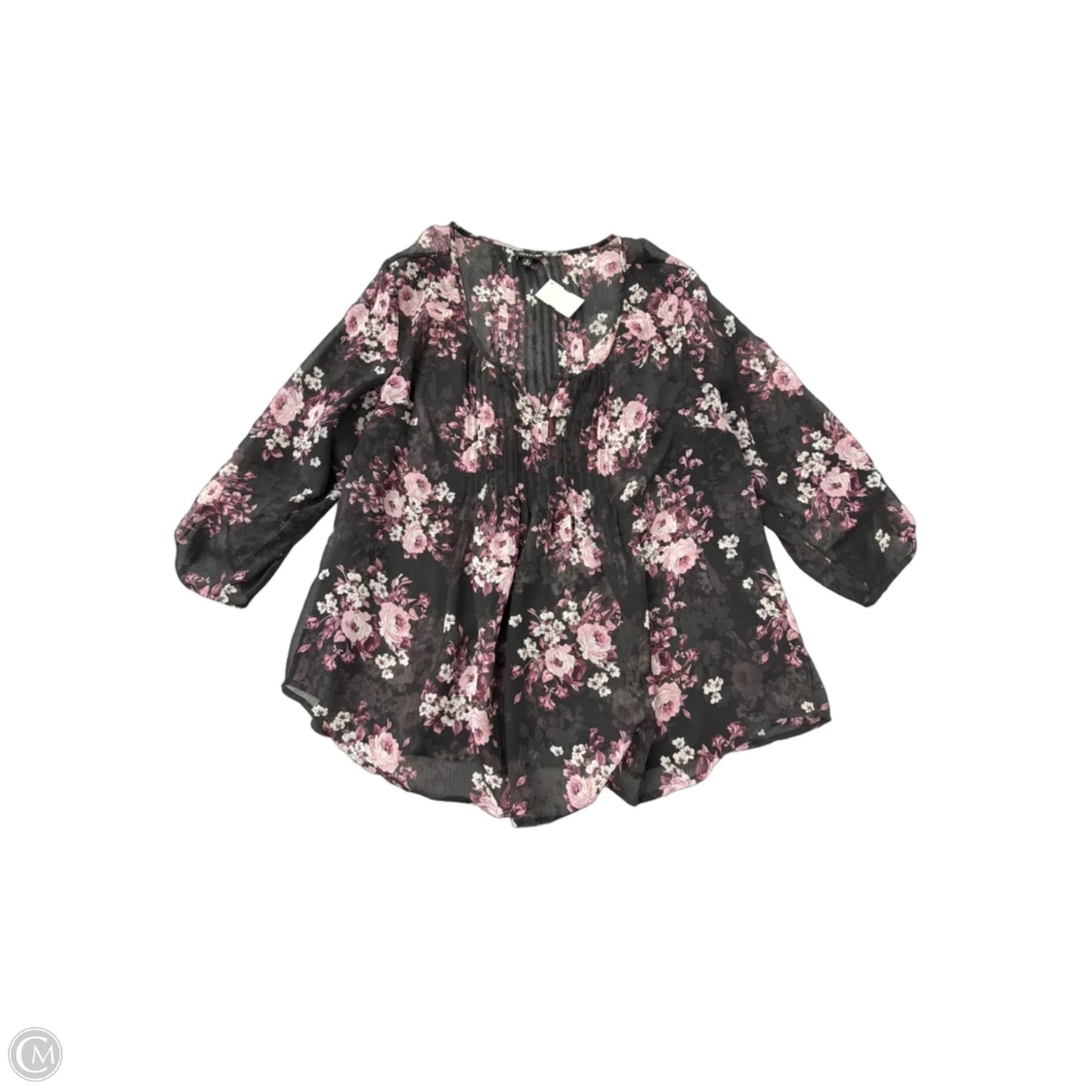 Top Long Sleeve By Torrid In Floral Print, Size: 2x