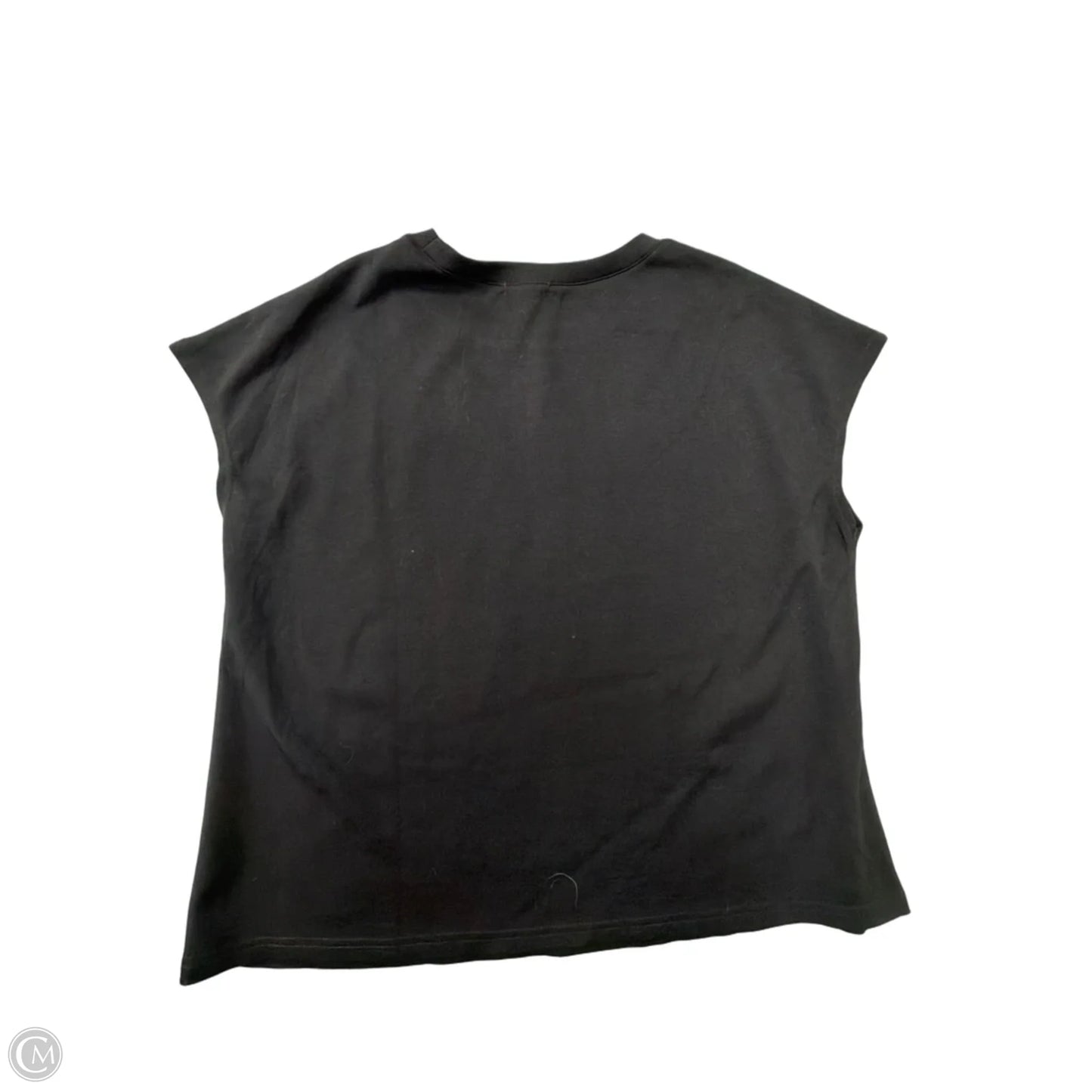 Top Short Sleeve Basic By Sampeel In Black, Size: 2x
