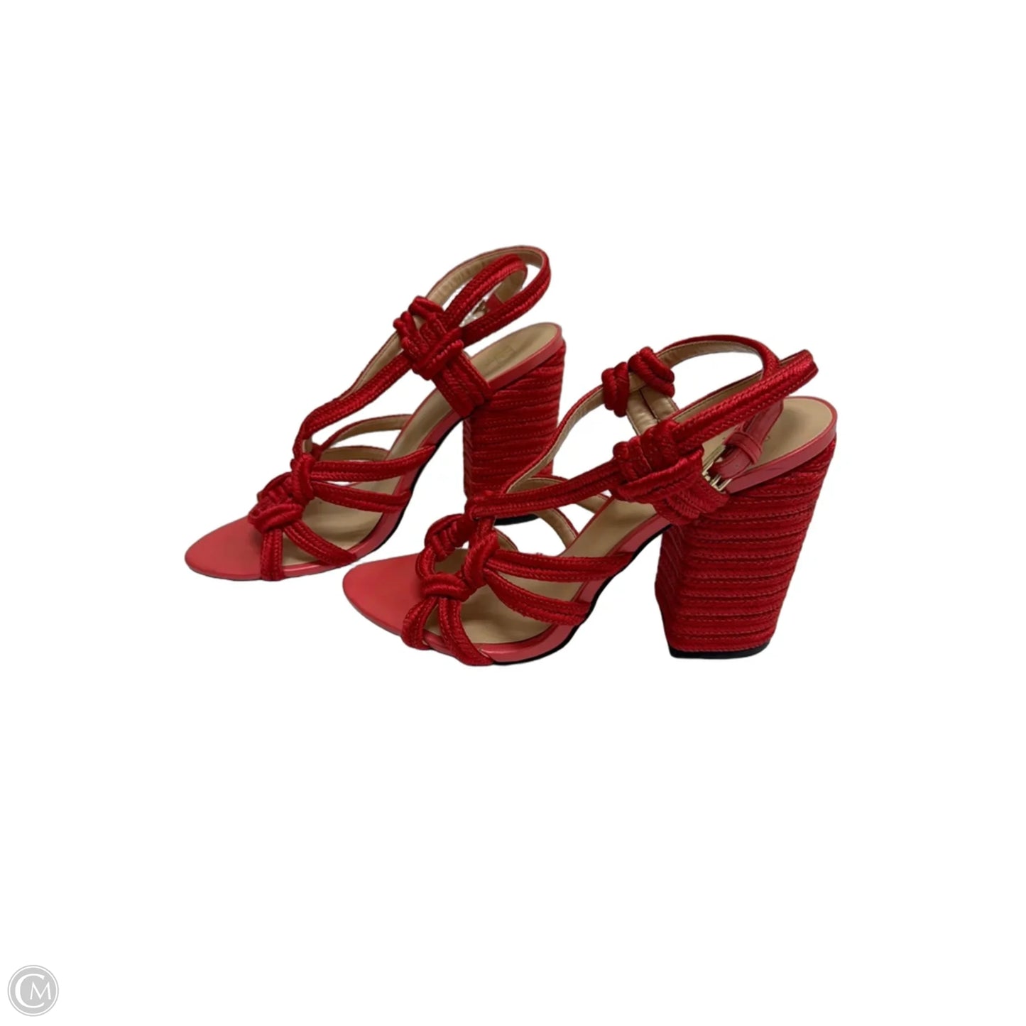 Sandals Heels Block By Cabi In Red, Size: 8.5