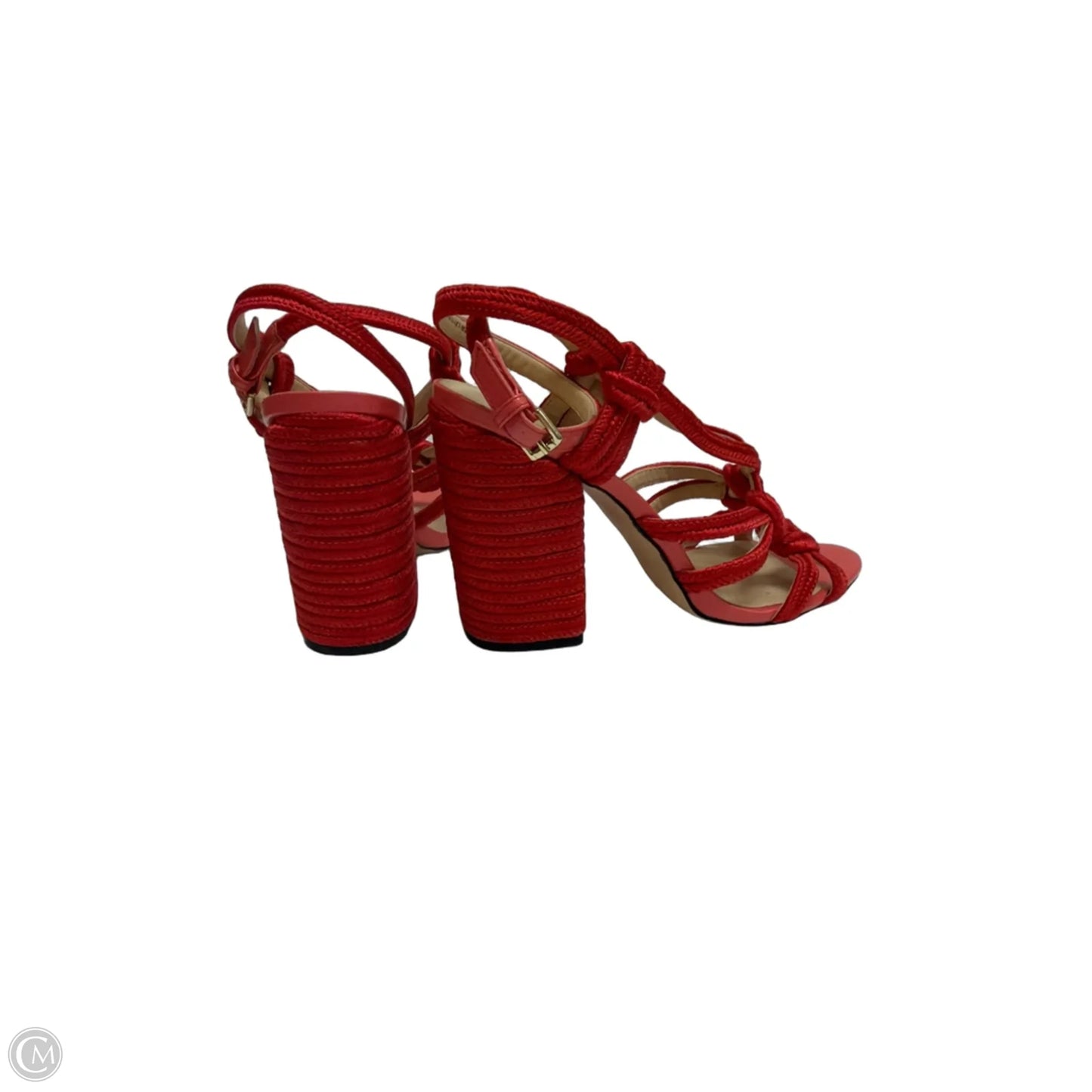 Sandals Heels Block By Cabi In Red, Size: 8.5