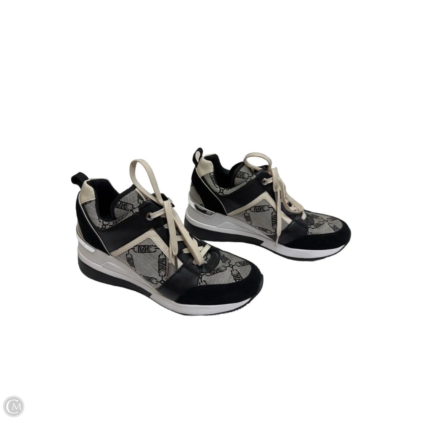 Shoes Designer By Michael Kors In Black & Cream, Size: 9