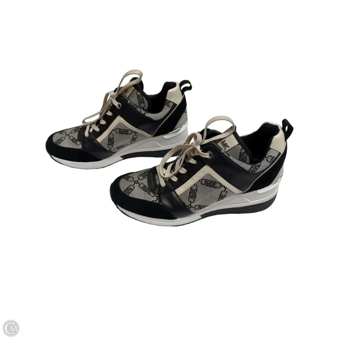 Shoes Designer By Michael Kors In Black & Cream, Size: 9