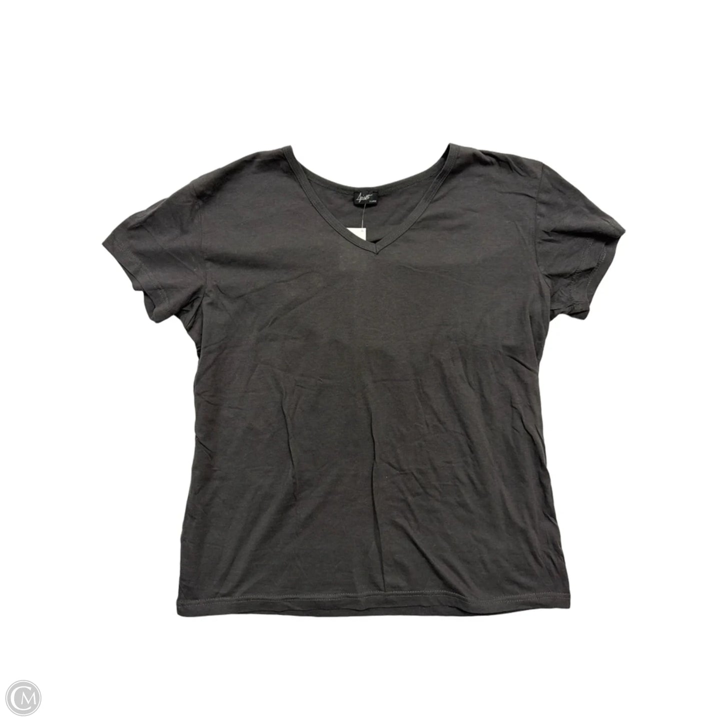 Top Short Sleeve Basic By Clothes Mentor In Grey, Size: Xl