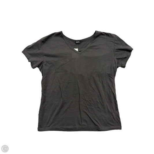 Top Short Sleeve Basic By Clothes Mentor In Grey, Size: Xl