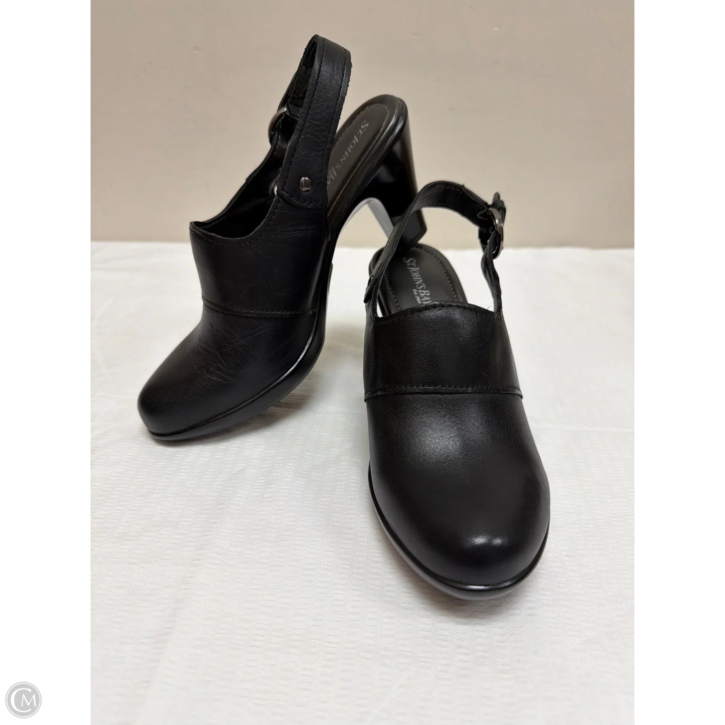 Sandals Heels Block By St Johns Bay In Black, Size: 8