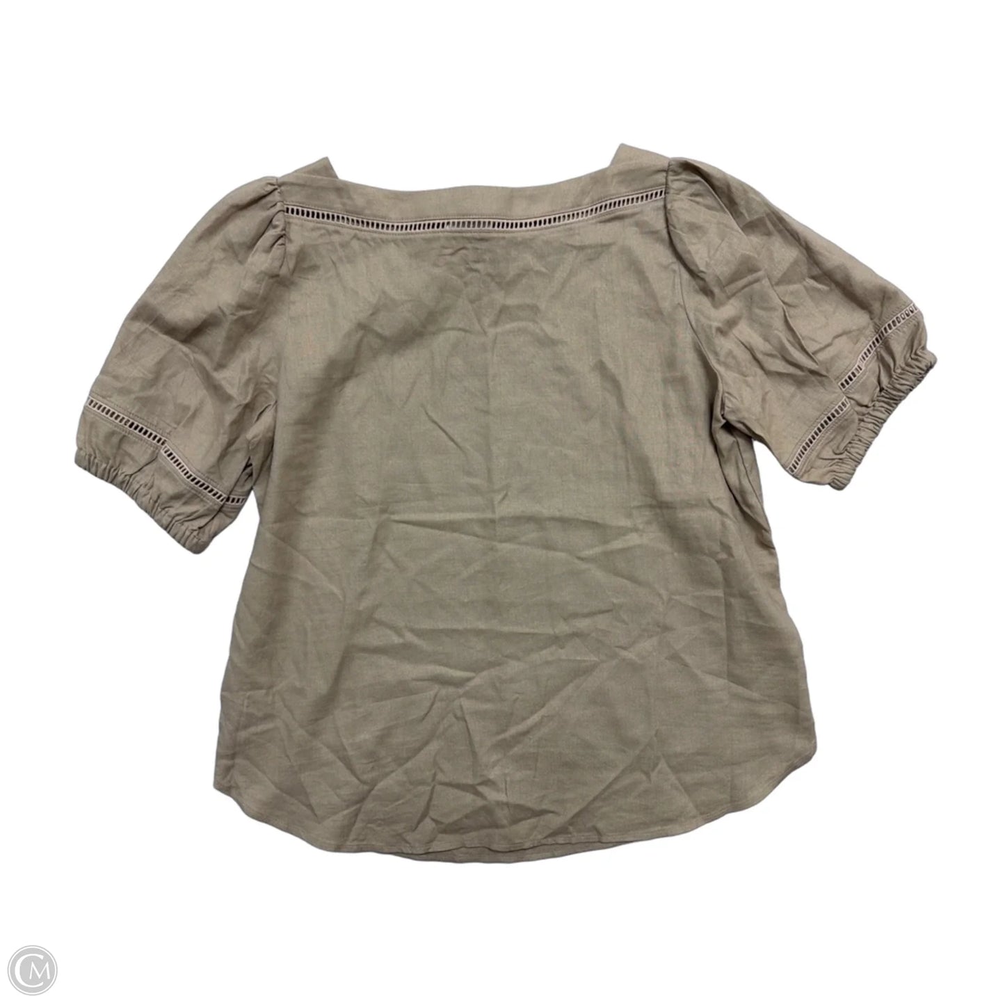 Top Short Sleeve By Ann Taylor In Brown, Size: M