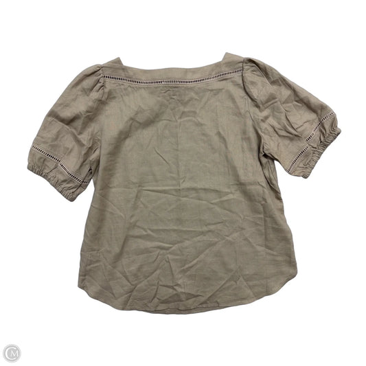 Top Short Sleeve By Ann Taylor In Brown, Size: M