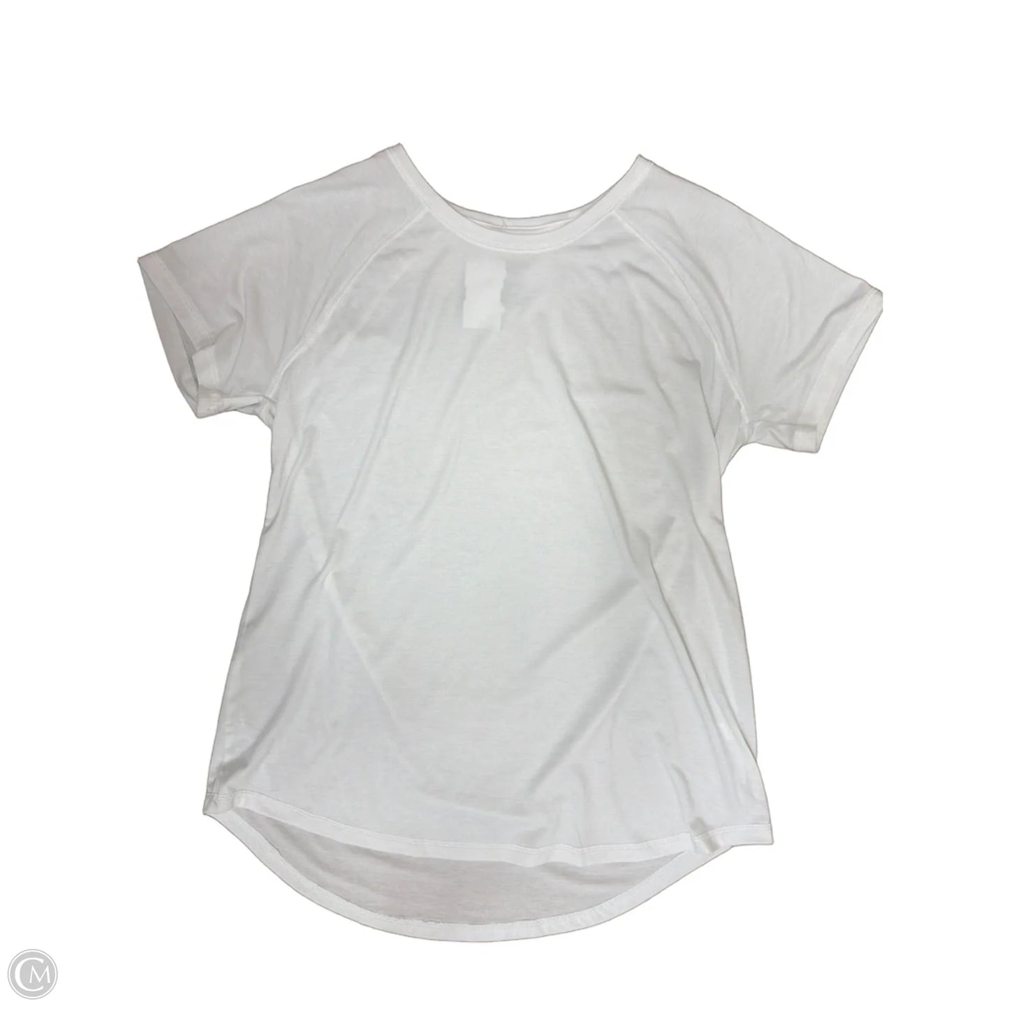 Athletic Top Short Sleeve By Tek Gear In White, Size: M