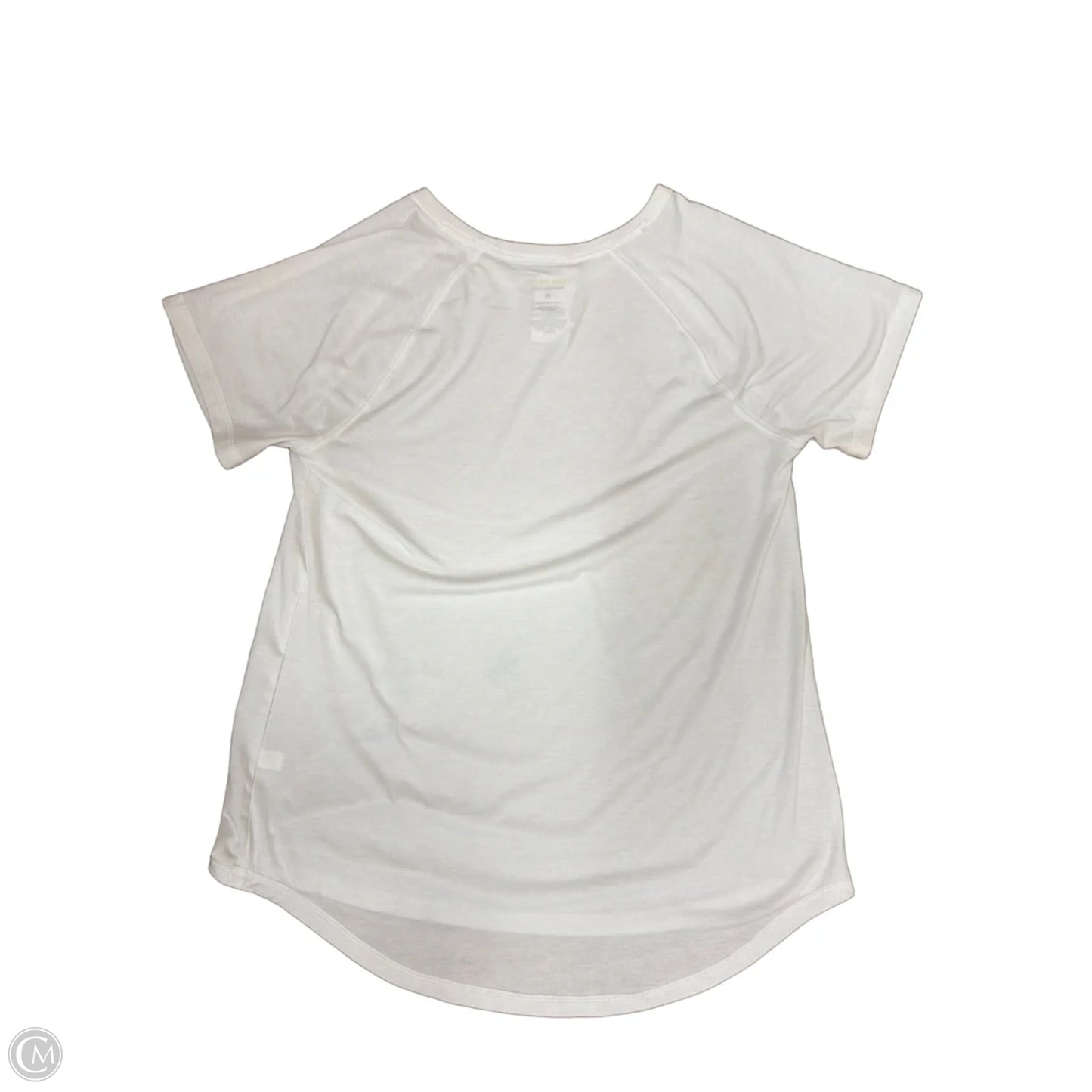 Athletic Top Short Sleeve By Tek Gear In White, Size: M