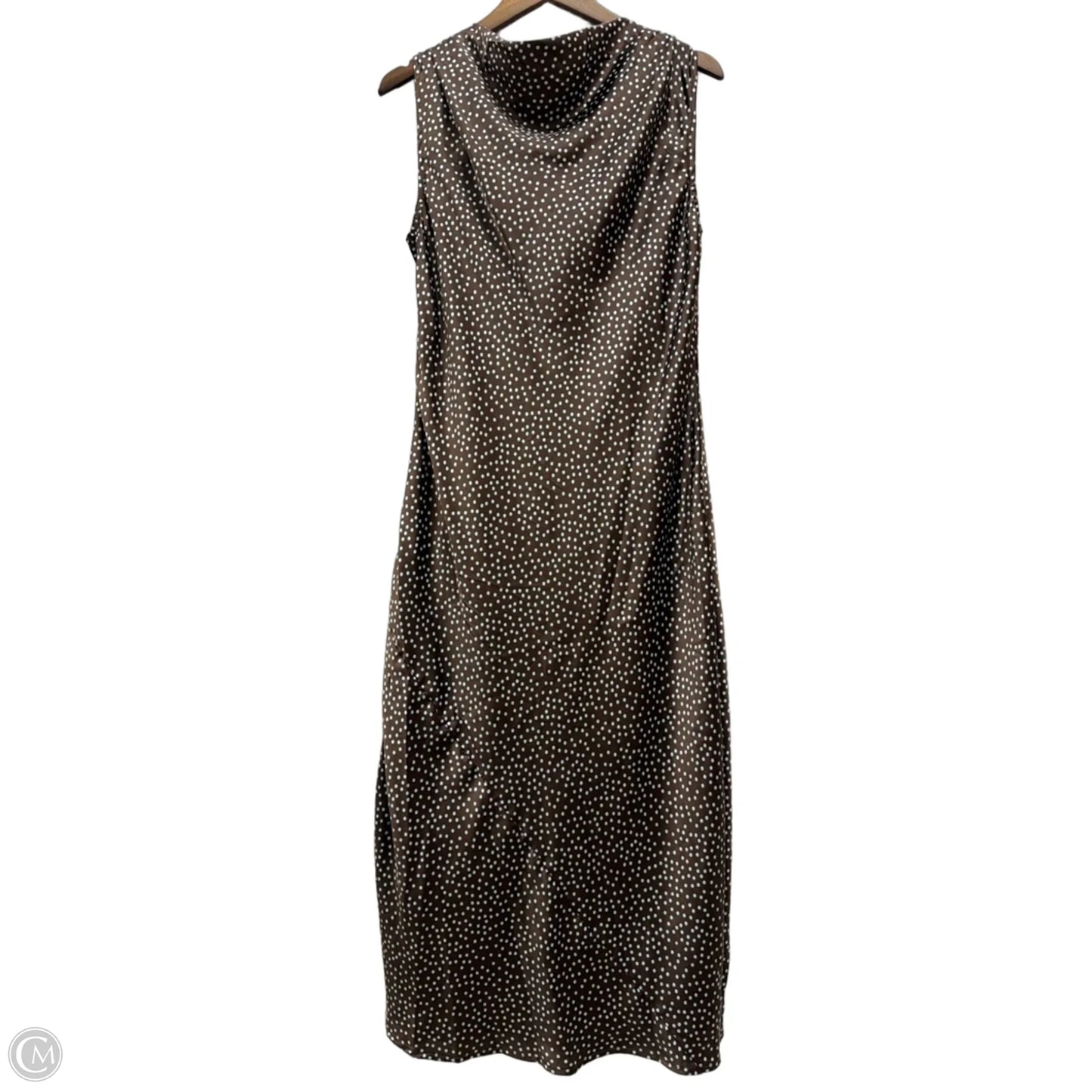 Dress Casual Maxi By A New Day In Polkadot Pattern, Size: M