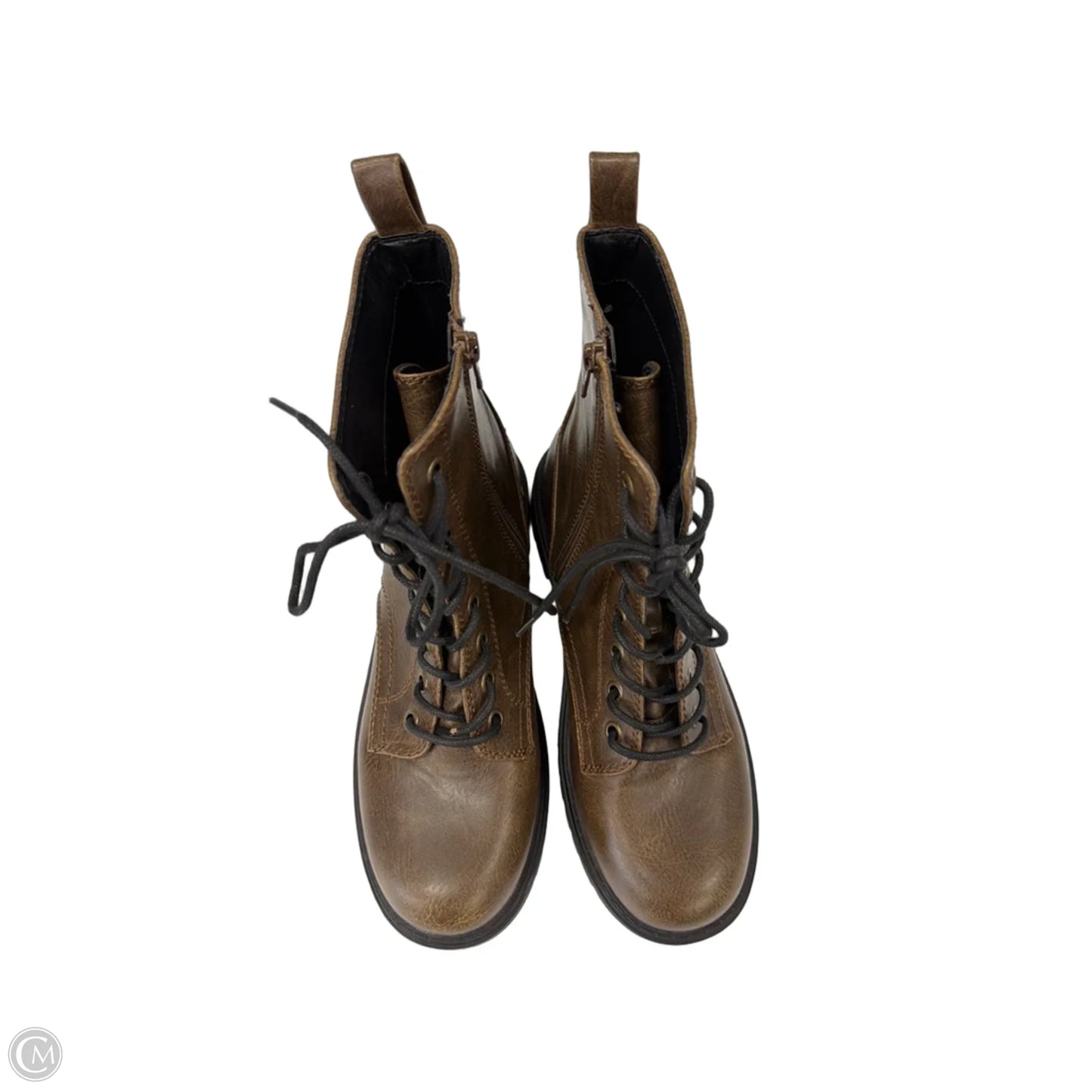 Boots Ankle Flats By So In Brown, Size: 8.5