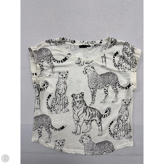 Top Short Sleeve By Jane And Delancey In Black & White, Size: S