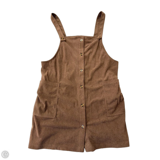 Dress Casual Midi By Clothes Mentor In Brown, Size: Xl