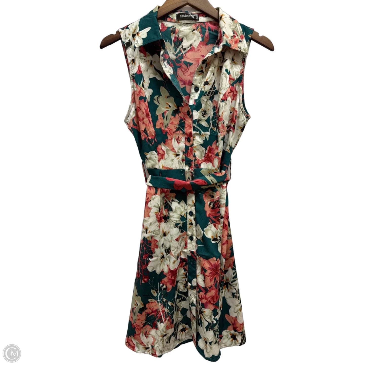 Dress Casual Midi By Allegra K In Floral Print, Size: S