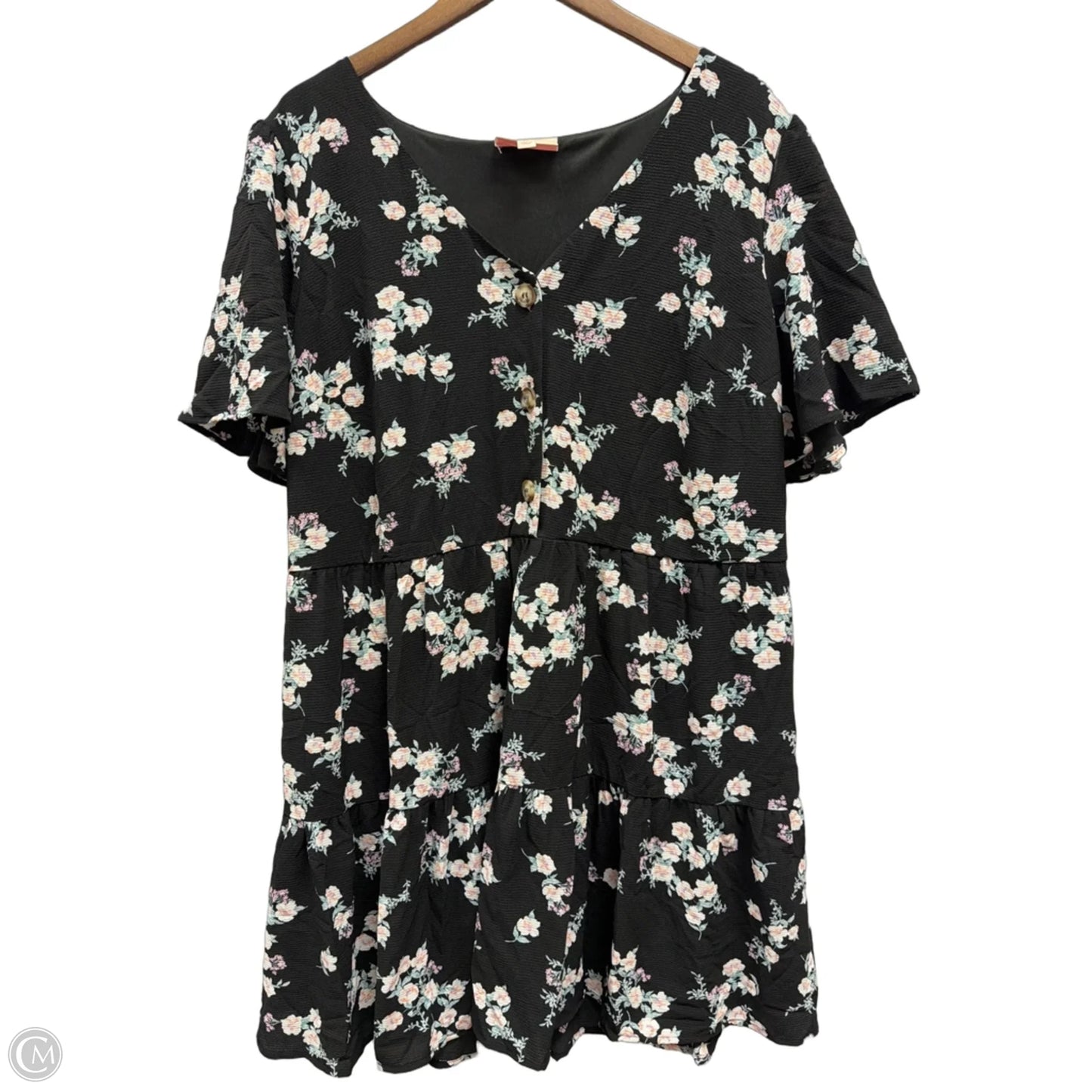 Dress Casual Midi By Evri In Floral Print, Size: 1x