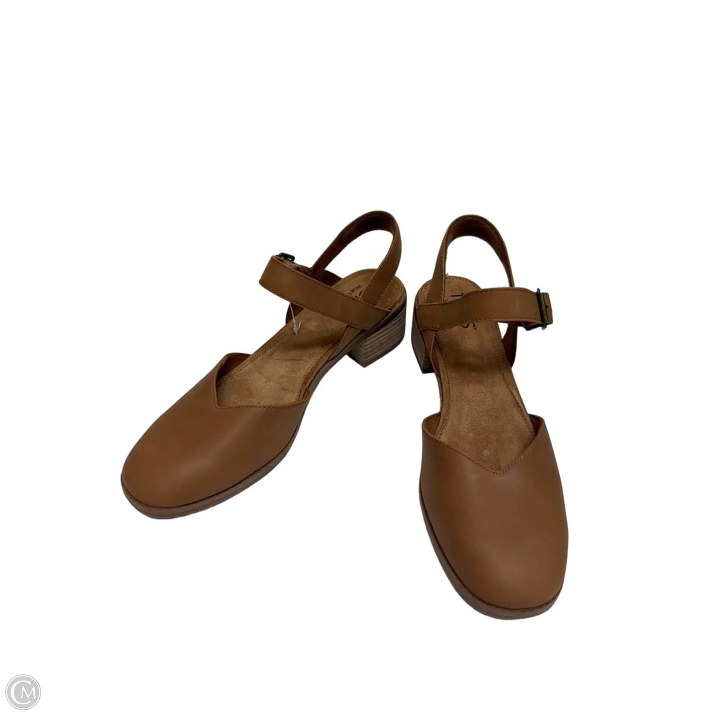 Sandals Heels Block By Toms In Brown, Size: 8.5