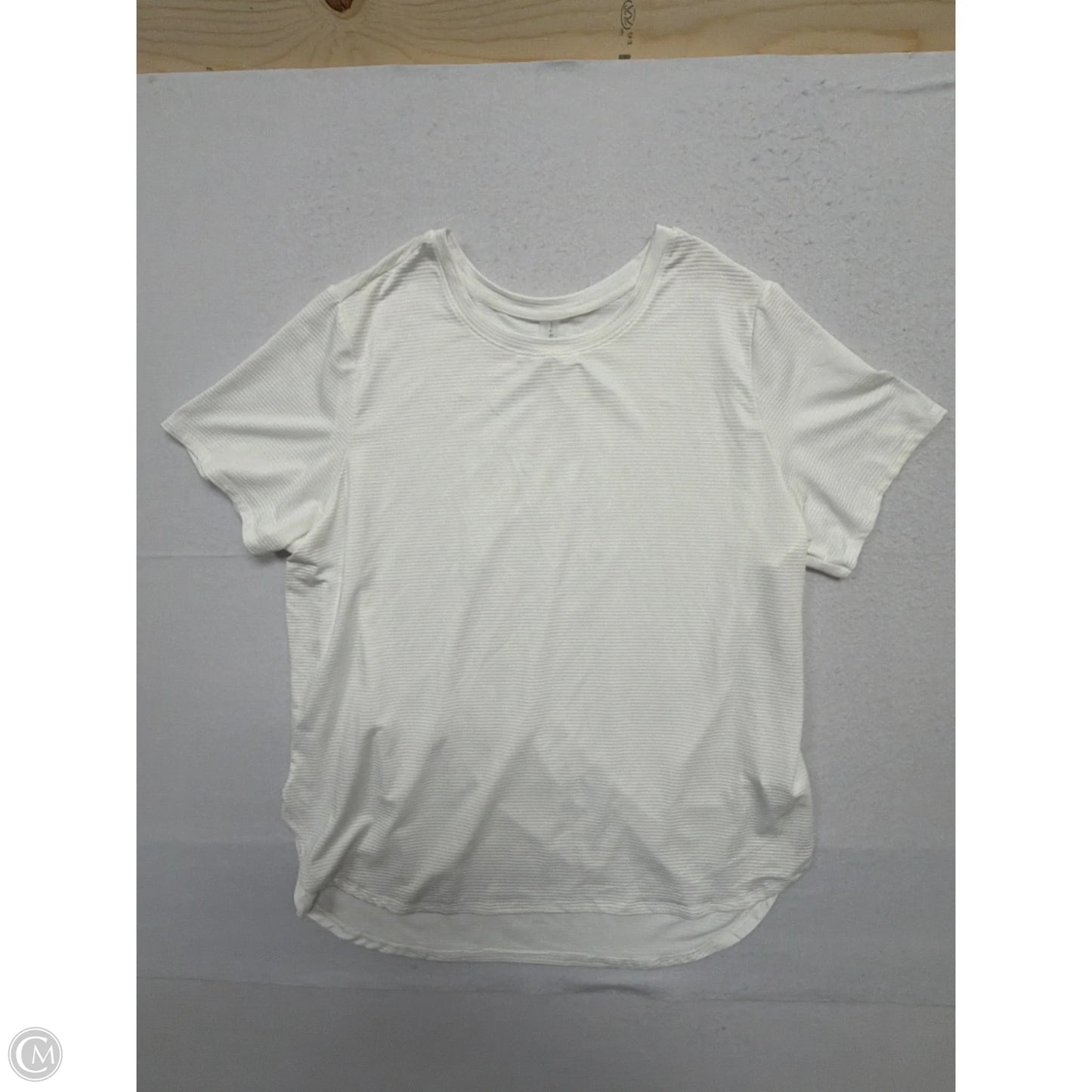 Athletic Top Short Sleeve By Clothes Mentor In White, Size: 1x