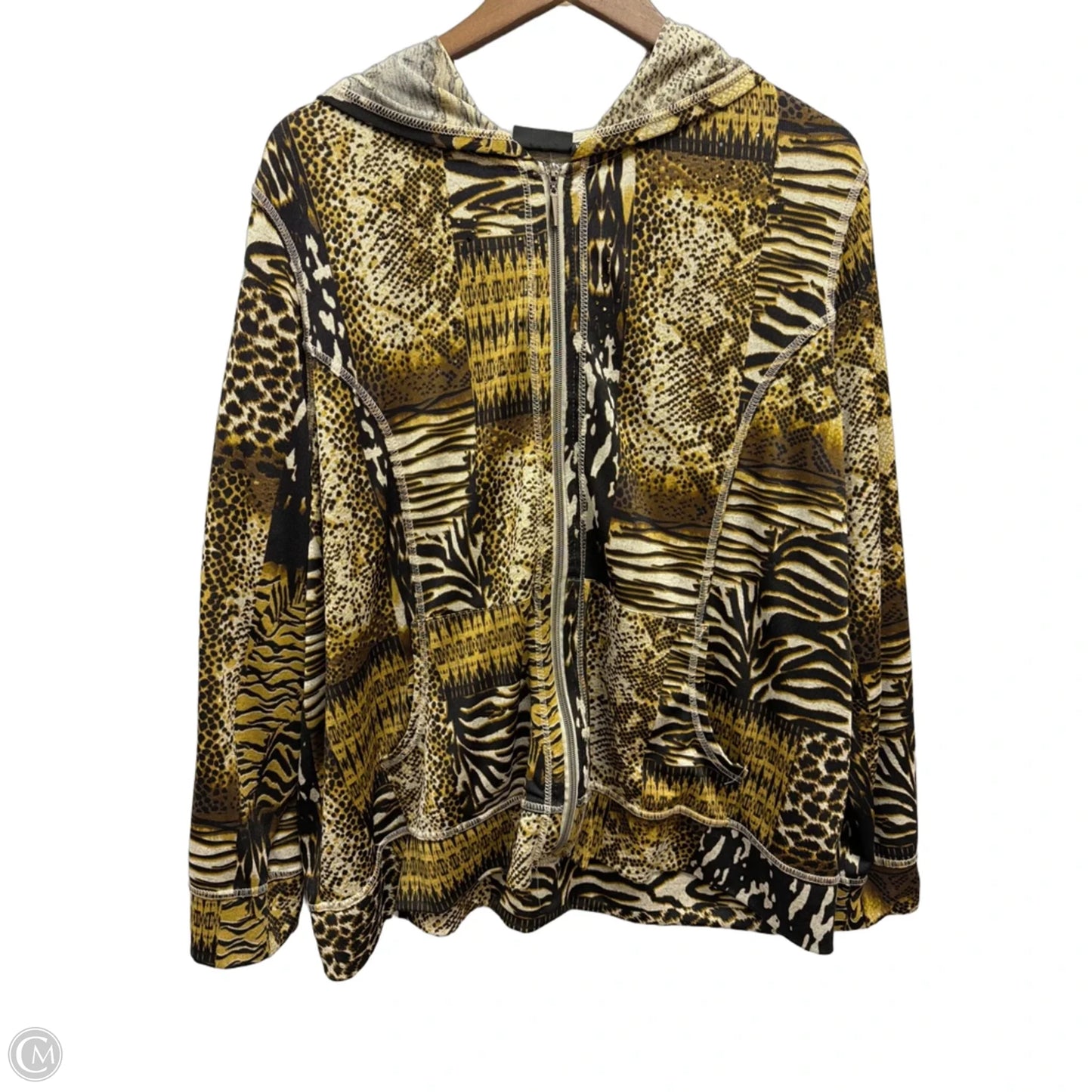 Jacket Other By Onque In Animal Print, Size: 1x