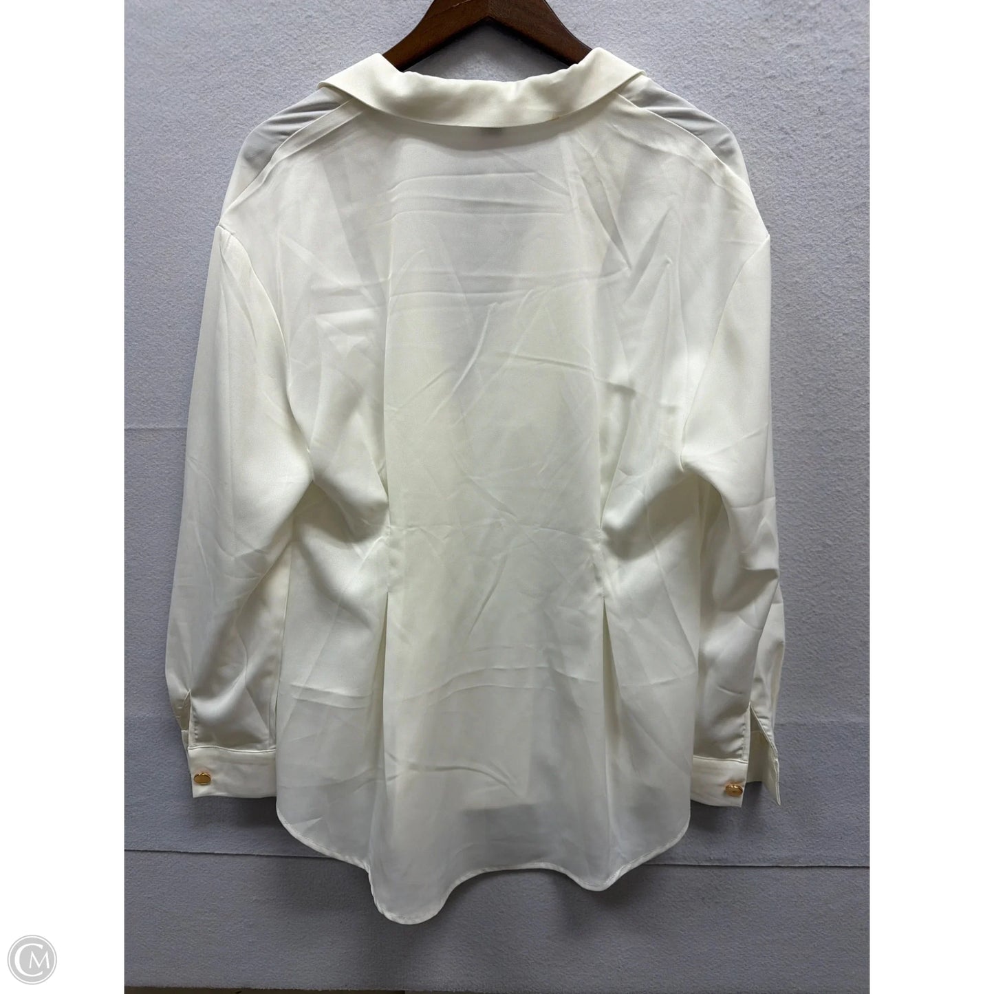 Top Long Sleeve By Shein In White, Size: Xl