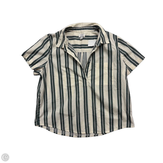 Top Short Sleeve By J. Crew In Striped Pattern, Size: M