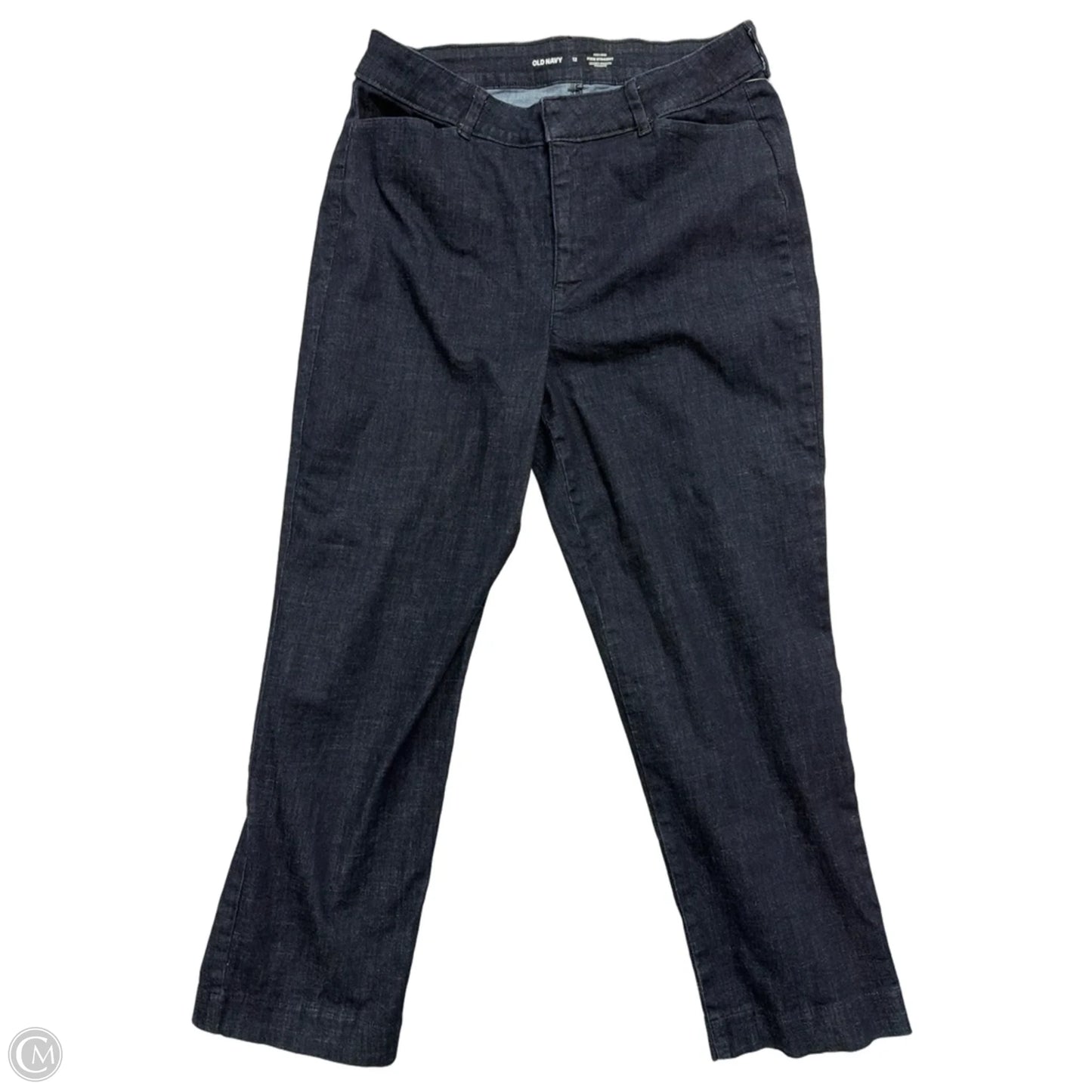 Jeans Straight By Old Navy In Blue Denim, Size: 12