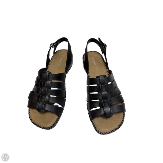 Sandals Flats By St Johns Bay In Black, Size: 9