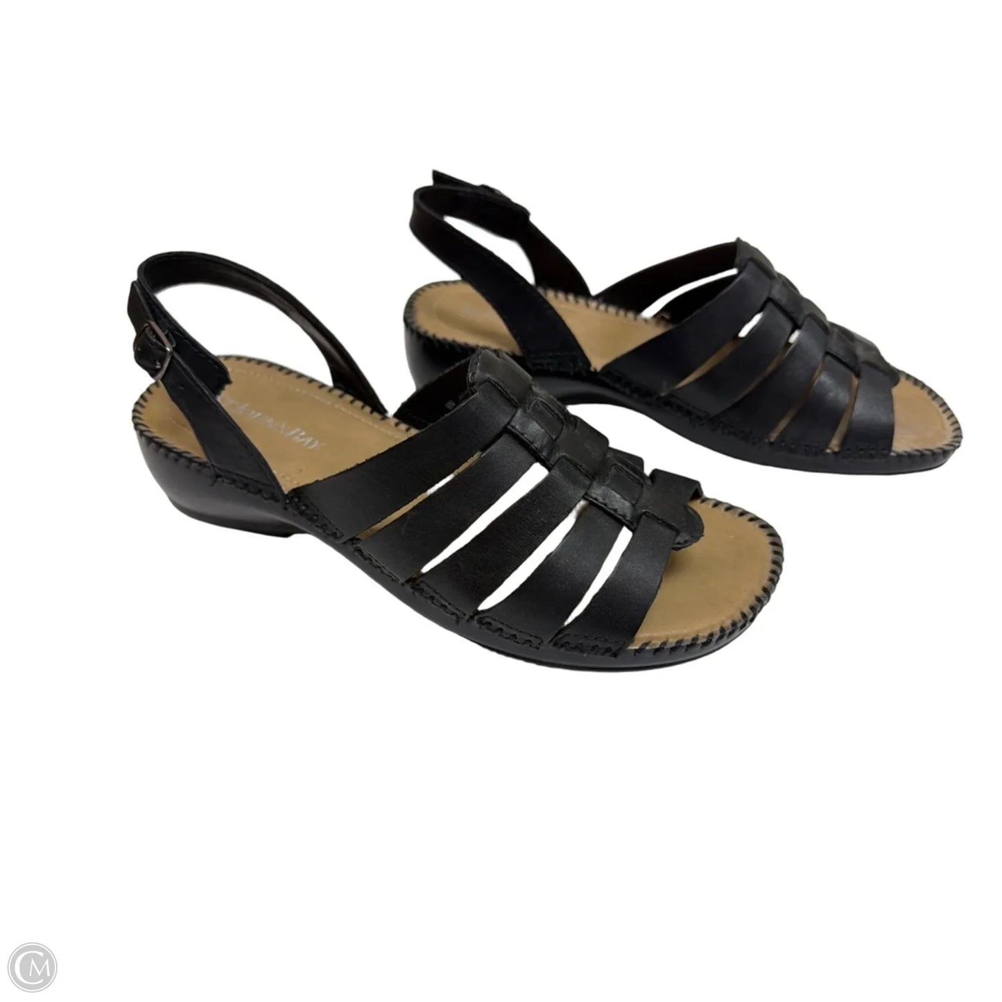 Sandals Flats By St Johns Bay In Black, Size: 9