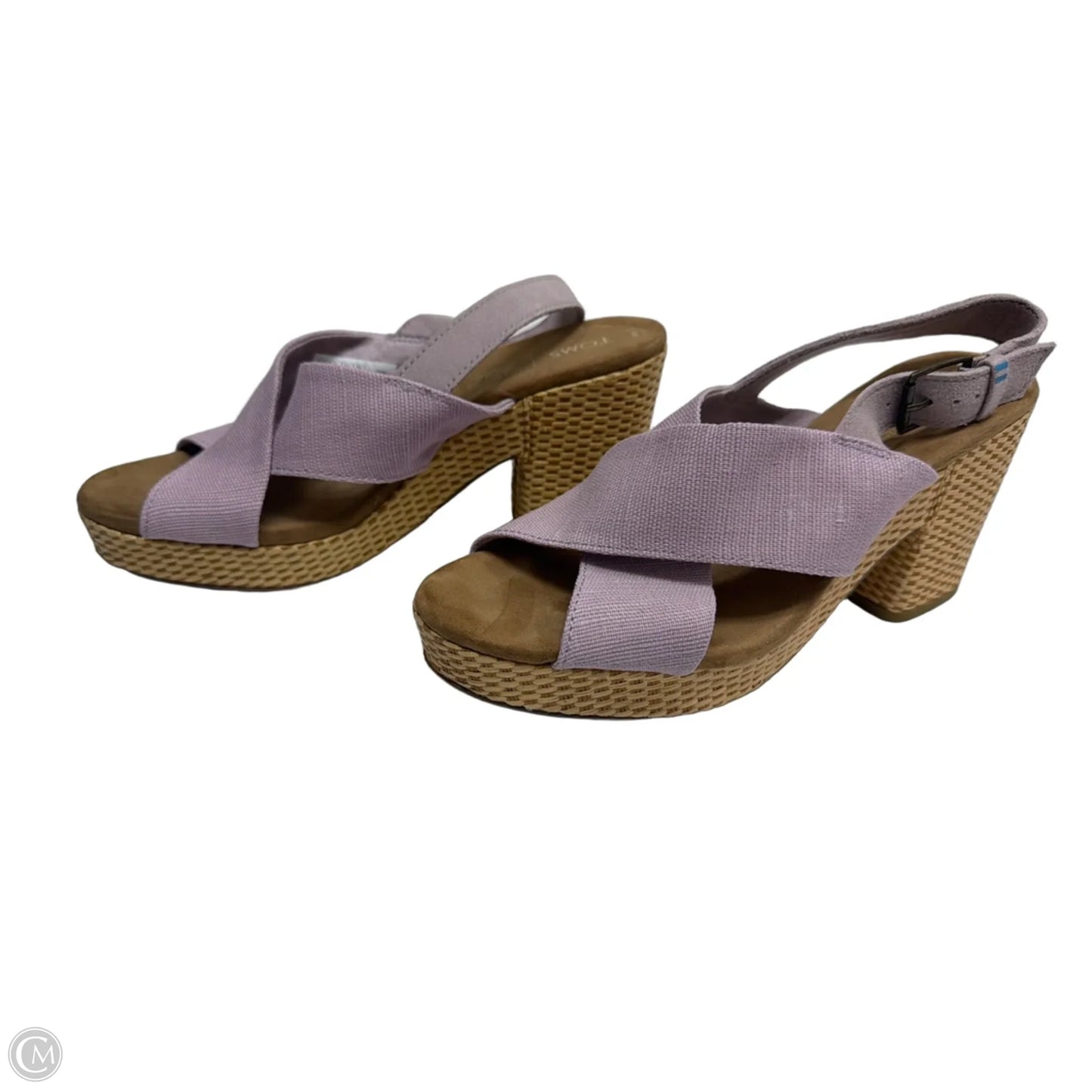 Sandals Heels Block By Toms In Pink, Size: 8.5