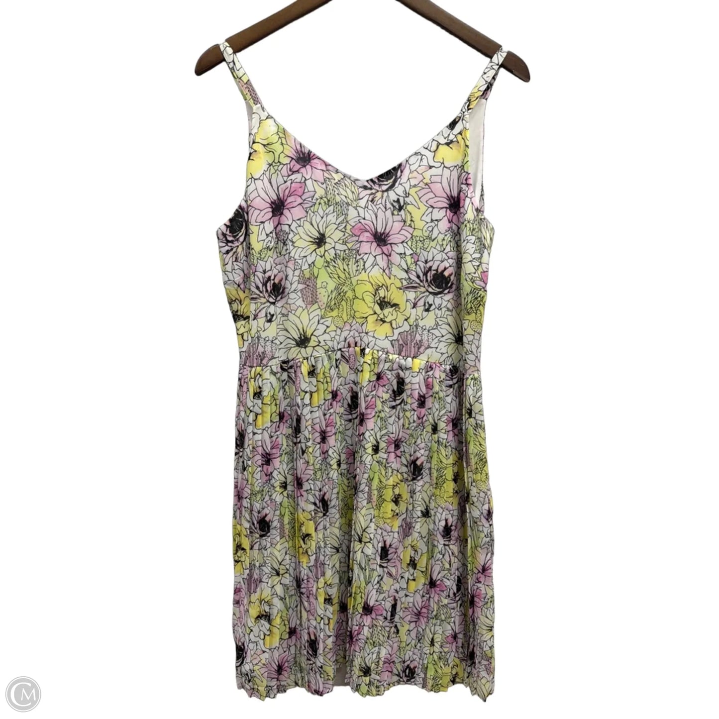 Dress Casual Midi By Clothes Mentor In Floral Print, Size: L