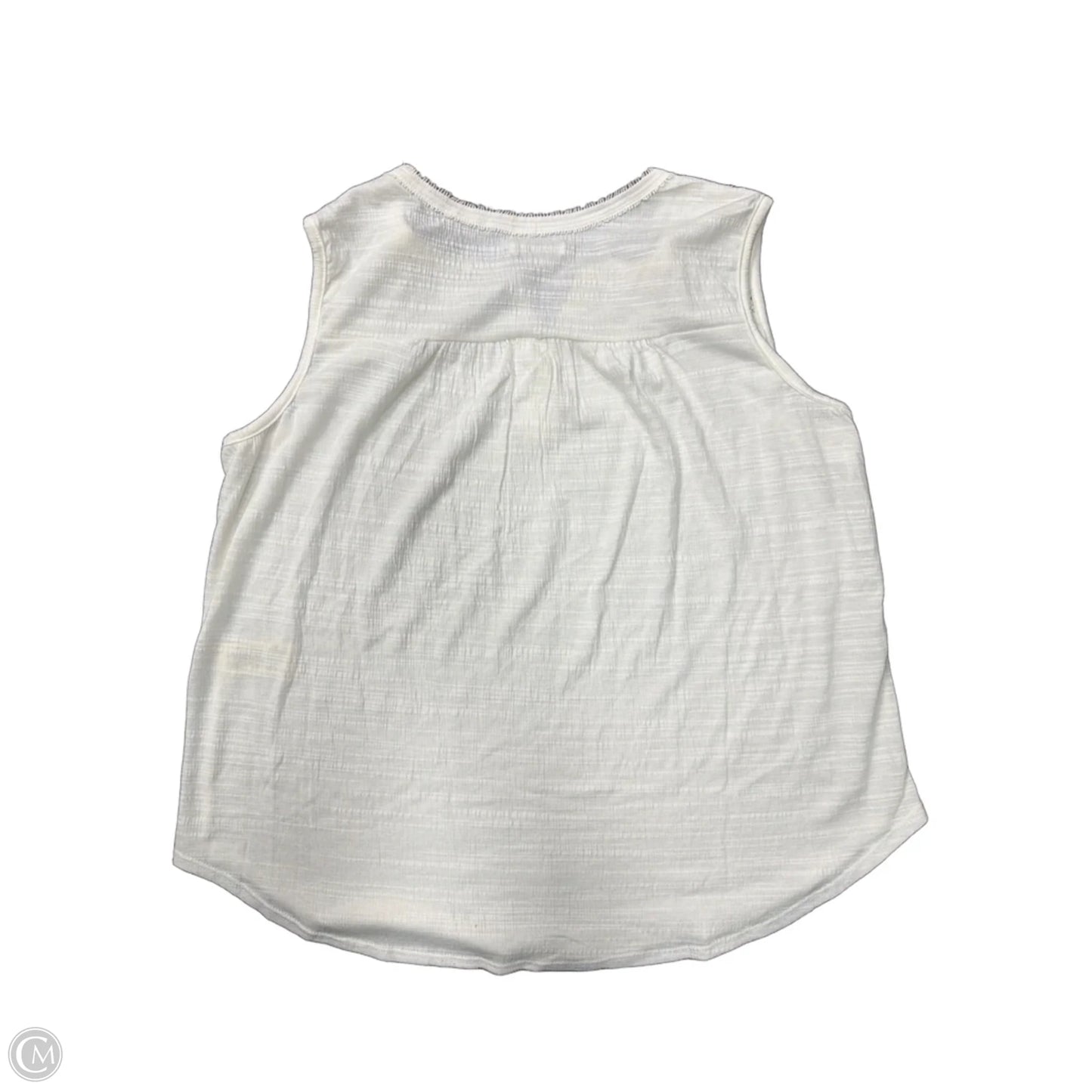 Top Sleeveless By Max Studio In Cream, Size: L