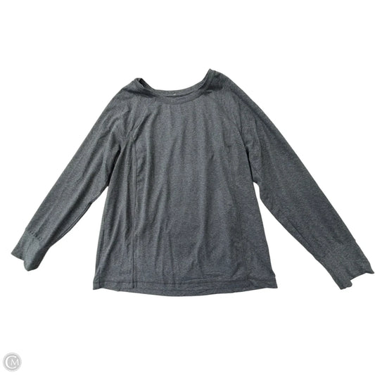 Athletic Top Long Sleeve Crewneck By J. Jill In Grey, Size: M